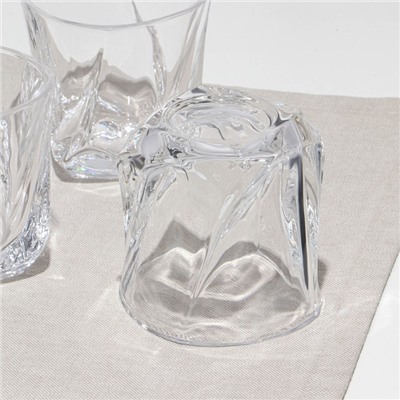 Набор низких стаканов, стеклянный, d=9 см, h=9 см, 310 мл, 6 шт