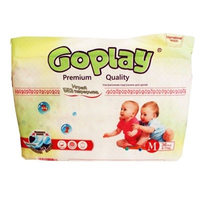 Подгузники GoPlay Premium Quality Ультротонкиe M 6-11кг №36