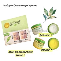 Набор отбеливающих кремов день+ночь KENZO Whitening Green Tea Creams, 2х20 гр