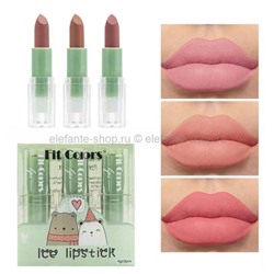 Набор матовых помад Fit Colors Ice Lipstick 3in1 (106)