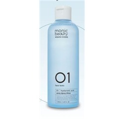 MONIC BEAUTY Skin Code 01. Гиалурон. кислота и AHA/BHA/PHA Тоник д/лица 250мл (*40)