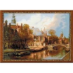 Набор для вышивания Риолис 1189 Амстердам. Старая церковь и Церковь св. Николая Чудотворца, 54*40 см