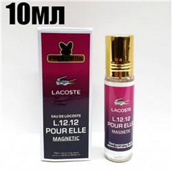 Масляные духи c феромонами Lacoste L.12.12 Pour Elle Magnetic 10мл