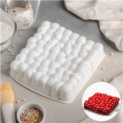Форма для муссовых десертов и выпечки Доляна «Пузыри», 18,5×4,5 см, цвет белый