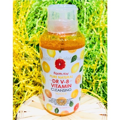 Очищающая вода Farmstay Pure Natural DR V-8 Vitamin Cleansing (78)