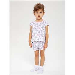 Пижама: футболка, шорты "SLEEPY CHILD" для девочки (2800663)