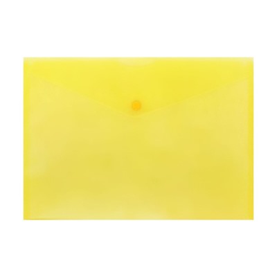 Набор папок-конвертов на кнопке Calligrata А4, 150мкм, 5шт., бесцв. син. желт. зел. крас.