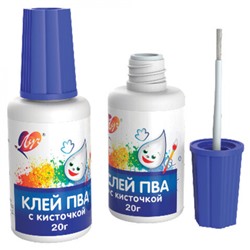 Луч. Клей ПВА с кисточкой 20 гр. арт.29С 1719-08 /120