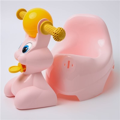 Горшок детский в форме игрушки «Зайчик Lapsi», цвет розовый