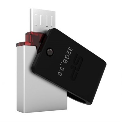 32Gb Silicon Power Mobile X31 OTG USB 3.0/microUSB, совместим с Android (SP032GBUF3X31V1K)