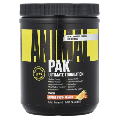 Animal Animal Pak Powder, Ultimate Foundation, Orange Crush, 14,5 унций (411 г)