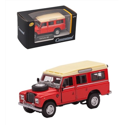 Cararama. Мини-модель 1:43 "Land Rover Series 109" металл. красная арт.7868