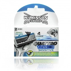 Сменные Кассеты Wilkinson QUTTRO Titanium (2шт) EvroPack orig