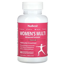 NuBest Премиальные женские мультивитамины, 60 вегетарианских капсул