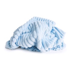 Маломеры Плюш Минки Полоса Китай 180 см цвет голубой 1,4 м