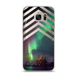 Силиконовый чехол Северное сияние на Samsung Galaxy S7