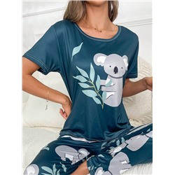 Schlaf T-Shirt mit Koala Muster,