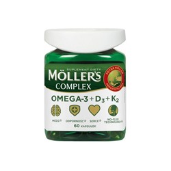 MOLLER'S Complex Omega-3+D3+K2 - 60 капсул
