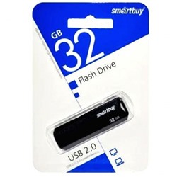 Флеш-диск 32GB Smart Buy Quartz черный