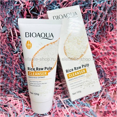 Пенка для умывания Bioaqua Rice Raw Pulp Cleanser 100g (13)