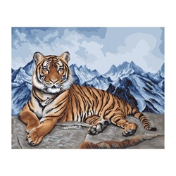 Рисование по номерам арт.H090 "Амурский тигр" 40х50