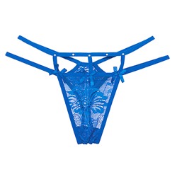 Трусики женские кружевные "Bryne Panties Blue" синие