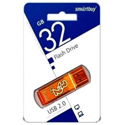 Флеш-диск 32GB Smart Buy Glossy оранжевый