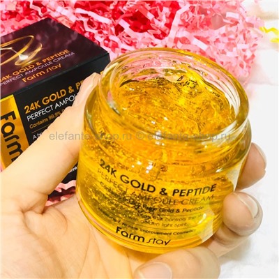 Крем Farmstay 24K Gold & Peptide Ampoule Cream 80 мл (78)