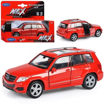 Welly. Машинка 1:38 "Mercedeces-Benz GLK" пруж. мех., цвет в ассорт. арт.43684W