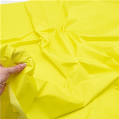 Ткань на отрез дюспо 240Т покрытие Milky 80 г/м2 цвет жёлтый