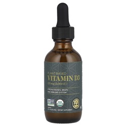 Global Healing Plant-Based Vitamin D3, 125 mcg (5,000 IU), 2 fl oz (59.2 ml)