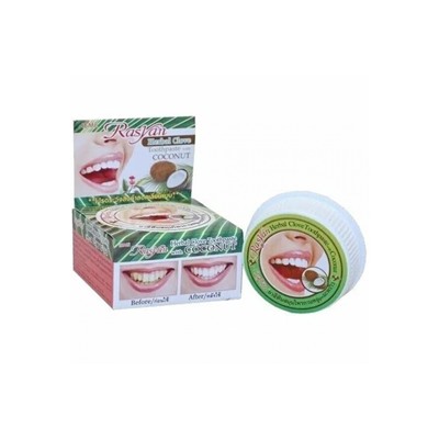 Отбеливающая лечебная зубная паста с гвоздикой и кокосом ISME Rasyan Herbal Clove Toothpaste with Coconut