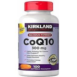 Maximum Potency Coq10 Supplement Coenzyme 300 Mg 100 Softgels, Essential in The Production of Energy and May Help Support Healthy Aging (Pack of 1)