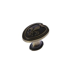 Ручка кнопка РК204, цвет бронза