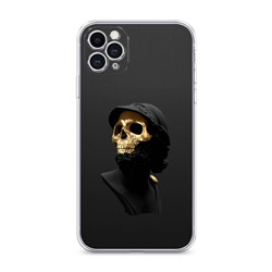 Силиконовый чехол Золотой череп на iPhone 11 Pro