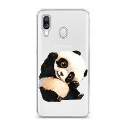 Силиконовый чехол Большеглазая панда на Samsung Galaxy A40