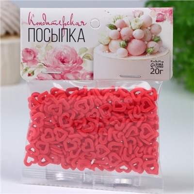 Кондитерская посыпка "Сердце", 20 г