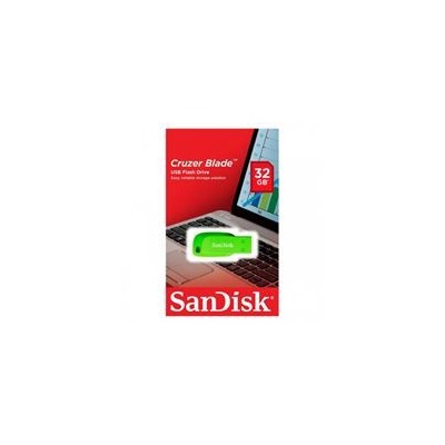 32Gb Sandisk Cruzer Blade Green USB2.0 (SDCZ50C-032G-B35GE)