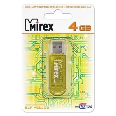 4Gb Mirex Elf Yellow (13600-FMUYEL04)