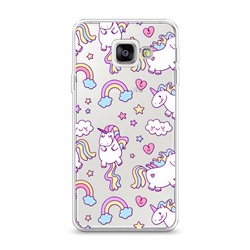Силиконовый чехол Sweet unicorns dreams на Samsung Galaxy A3 2016