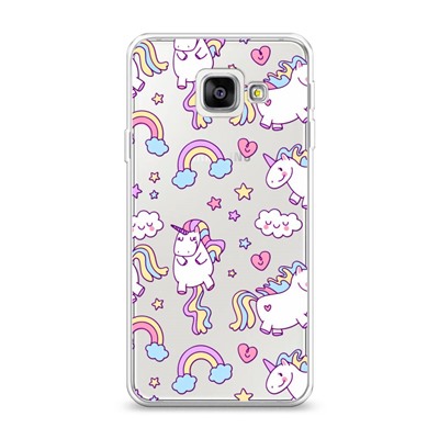Силиконовый чехол Sweet unicorns dreams на Samsung Galaxy A3 2016
