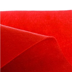 Лоскут для рукоделия, 50 × 50 см, фетр красный, 160 гр/м²