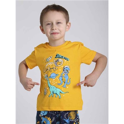 Пижама детская КосмоДино  ПЖ-61-1 (желтый)