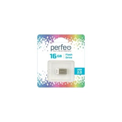 16Gb Perfeo M05 Metal Series USB 2.0 (PF-M05MS016)