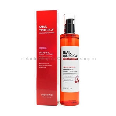 Тонер с муцином чёрной улитки Some By Mi Snail Truecica Miracle Repair 135ml (51)