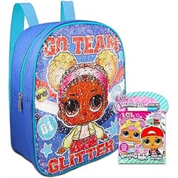 LOL Doll Mini Backpack and Art Carry Along Case - LOL Doll Gift Bundle with 12" Reversible Sequin Mini Backpack and Art Case with Coloring Utensils, Coloring Pages, and Stickers (LOL Doll Art Kit)