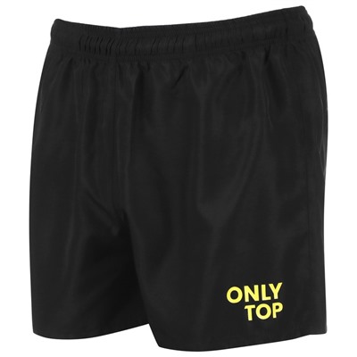 Шорты спортивные ONLYTOP unisex black, р. 48