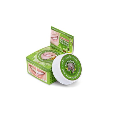 Зубная паста с экстрактом зеленого чая Green tea Thai Herbal Toothpaste, 33гр