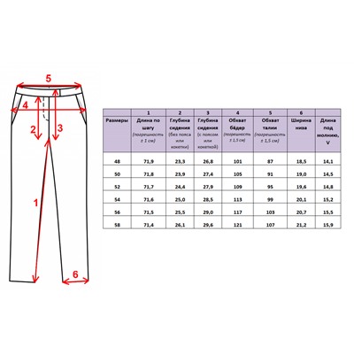 Женские брюки, артикул 246-867