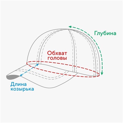 Кепка мужская MINAKU "Камуфляж" цвет зелёный, р-р 58